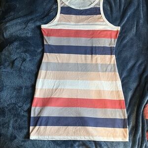 Striped Sleeveless Dress - Multicolor
